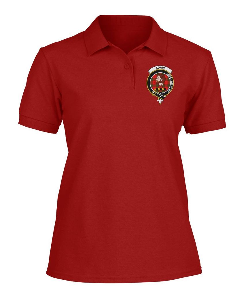 Clan Adair Family Crest Polo T-Shirt UI47 Adair Tartan Tartan Polo   