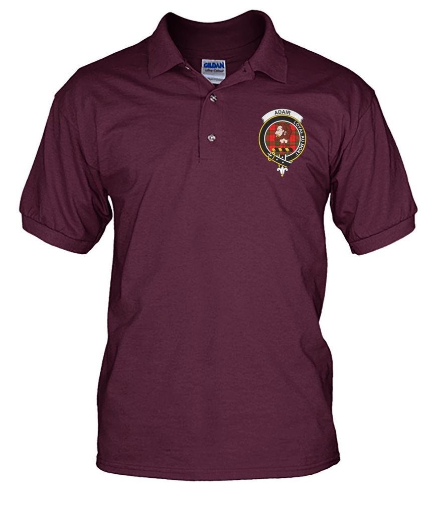 Clan Adair Family Crest Polo T-Shirt UI47 Adair Tartan Tartan Polo   