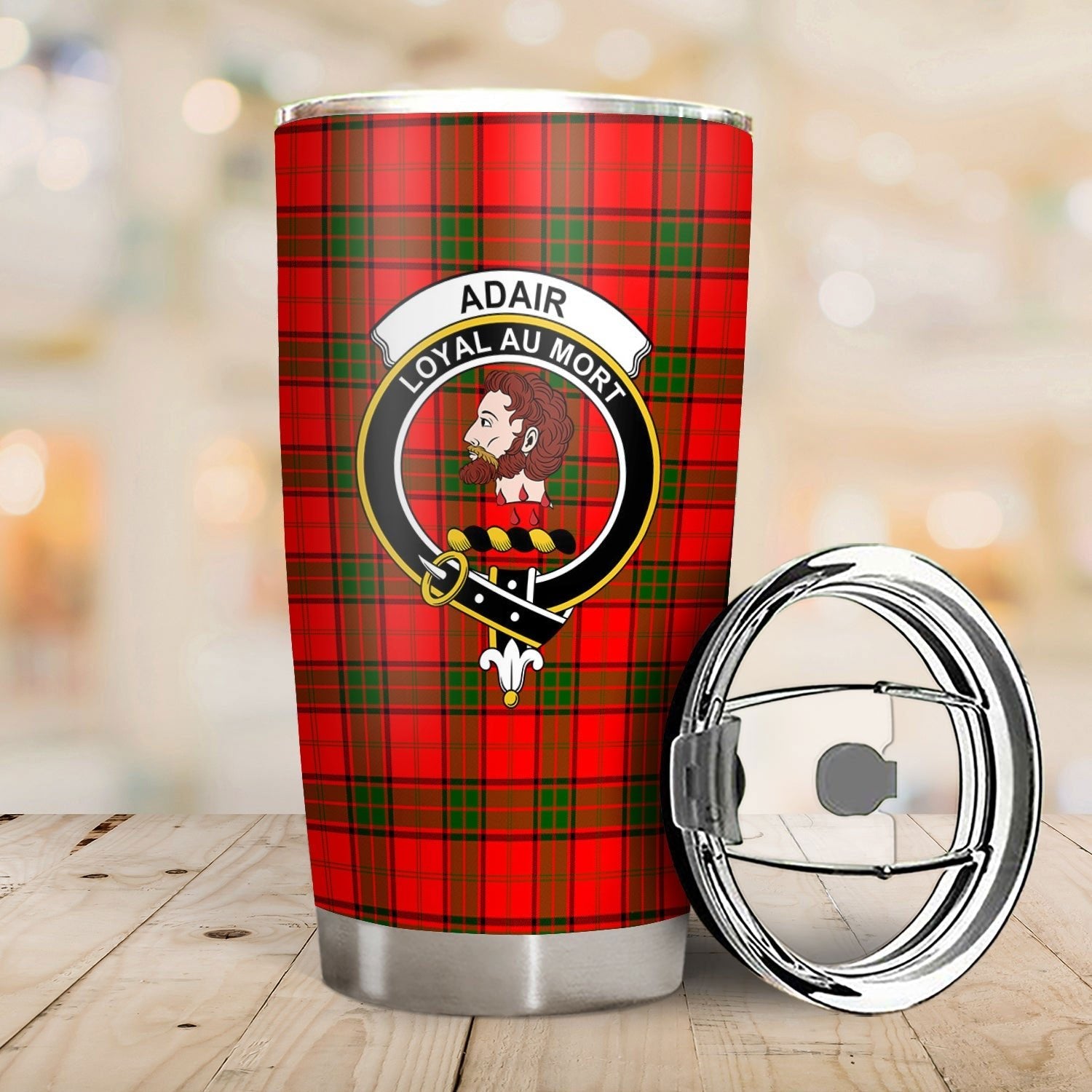 Clan Adair Modern Tartan Crest Tumbler FG30 Clan Adair Tartan Today   