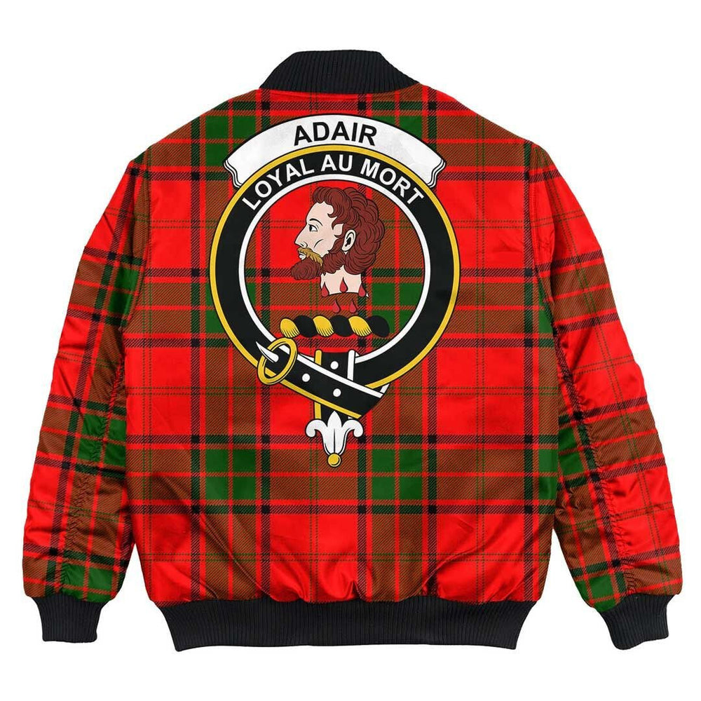 Clan Adair Tartan Crest Bomber Jacket EP76 Adair Tartan Tartan Bomber Jacket   