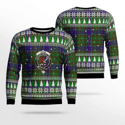 Clan Adam Crest Tartan Christmas Ugly Sweater XP56