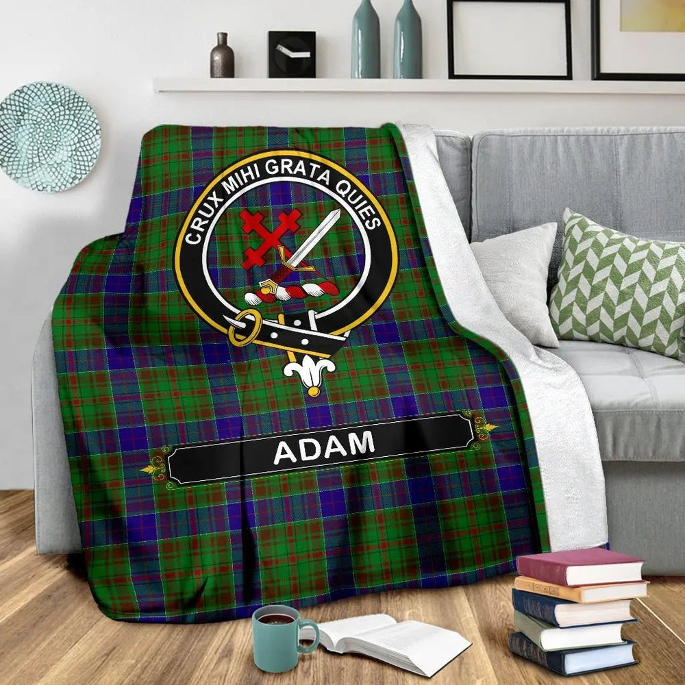 Clan Adam Family Tartan Crest BlanketsVY67 Clan Adam Tartan Today   