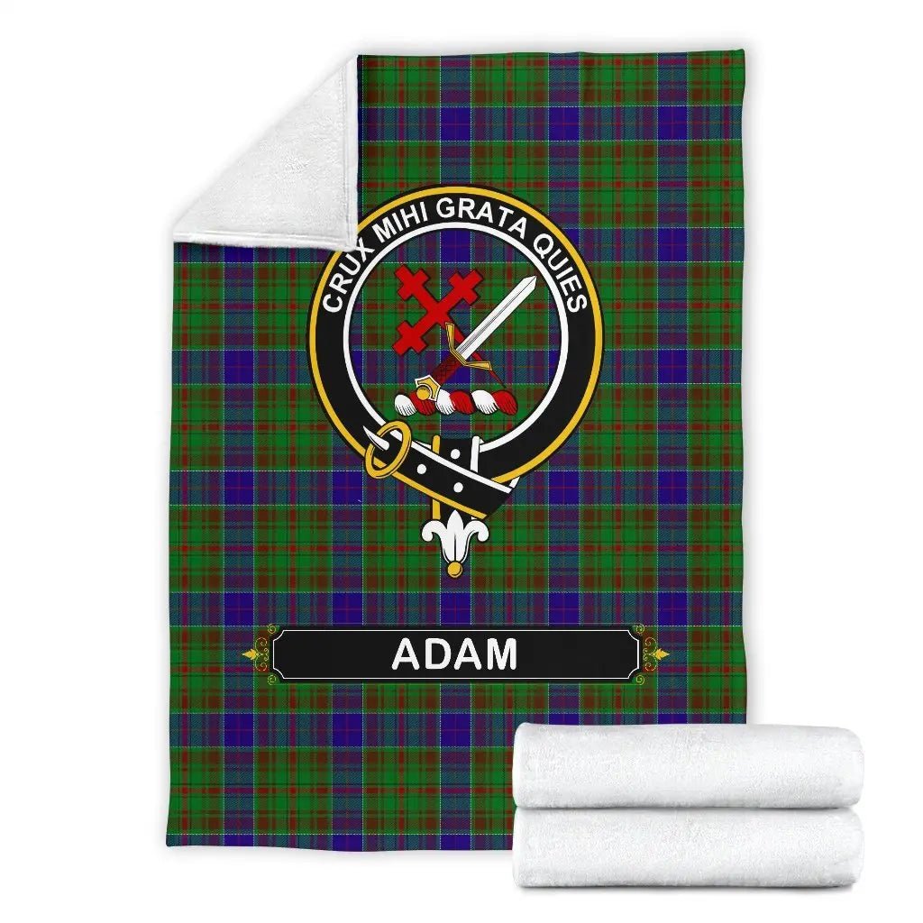 Clan Adam Family Tartan Crest BlanketsVY67 Clan Adam Tartan Today   