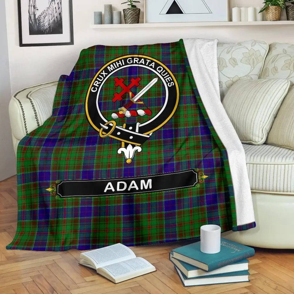 Clan Adam Family Tartan Crest BlanketsVY67 Clan Adam Tartan Today   