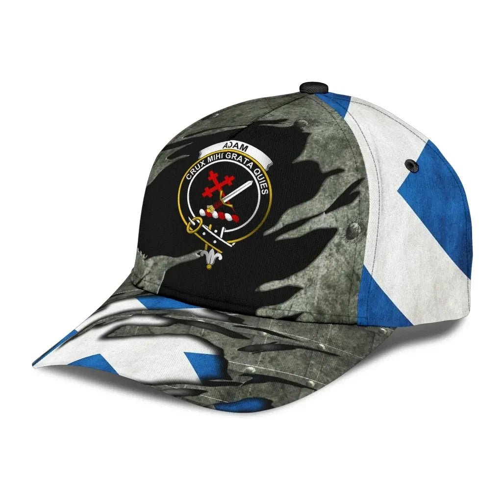 Clan Adam Tartan Crest Classic Cap MN78 Adam Tartan Tartan Cap   