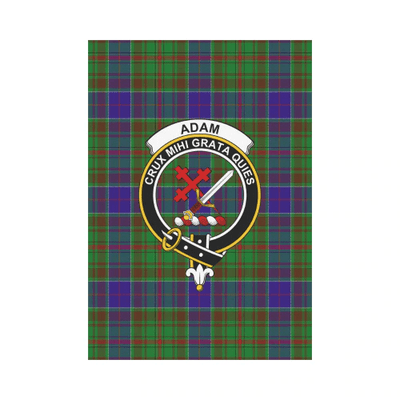 Clan Adam Tartan Crest Garden Flag TR56