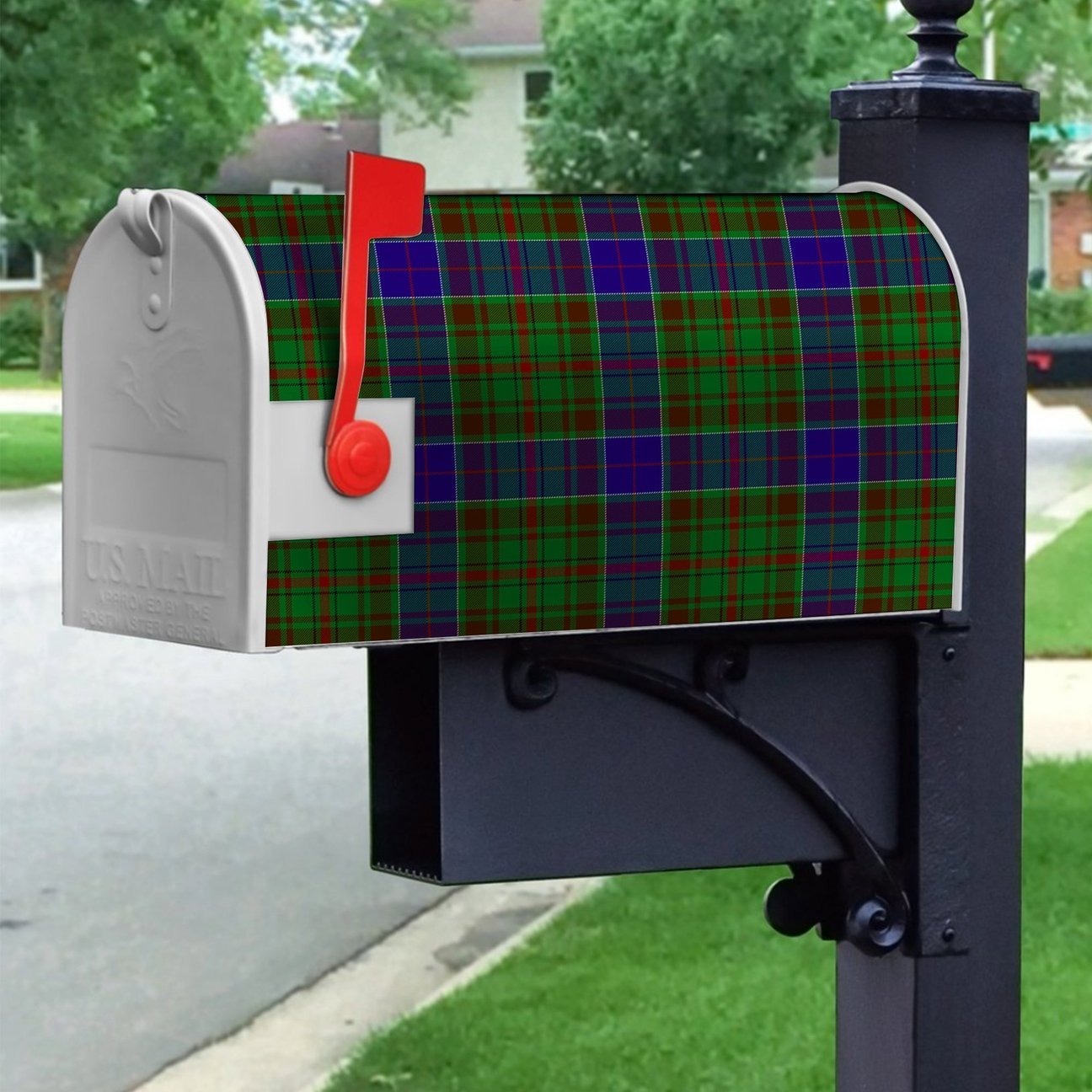 Clan Adam Tartan Crest Mailbox TX89 Clan Adam Tartan Today   