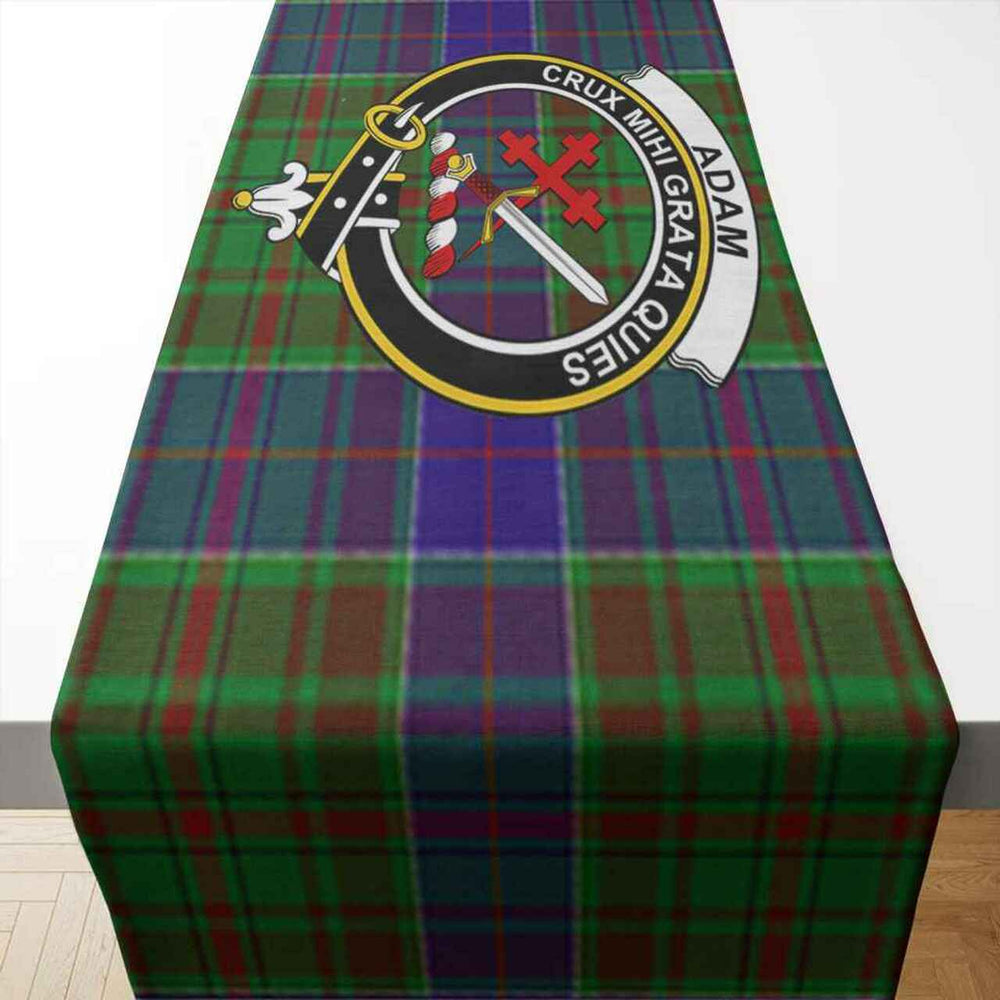 Clan Adam Tartan Crest Table Runner Cotton JN67 Adam Tartan Tartan Table Runner   