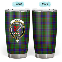 Clan Adam Tartan Crest Tumbler UK60 Clan Adam Tartan Today   