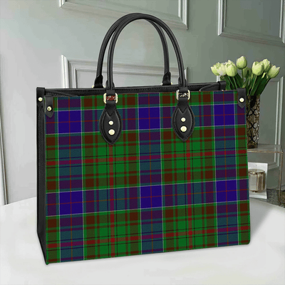 Clan Adam Tartan Leather Bag OJ97