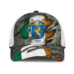 Clan Agar Coat Of Arms - Irish Family Crest Classic Cap JM57 Agar Coat Of Arms Irish Cap   