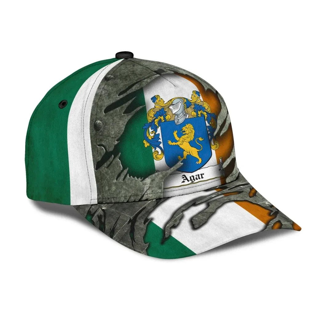 Clan Agar Coat Of Arms - Irish Family Crest Classic Cap JM57 Agar Coat Of Arms Irish Cap   
