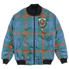 Clan Agnew Ancient Tartan Crest Bomber Jacket NP44 Agnew Ancient Tartan Tartan Bomber Jacket   
