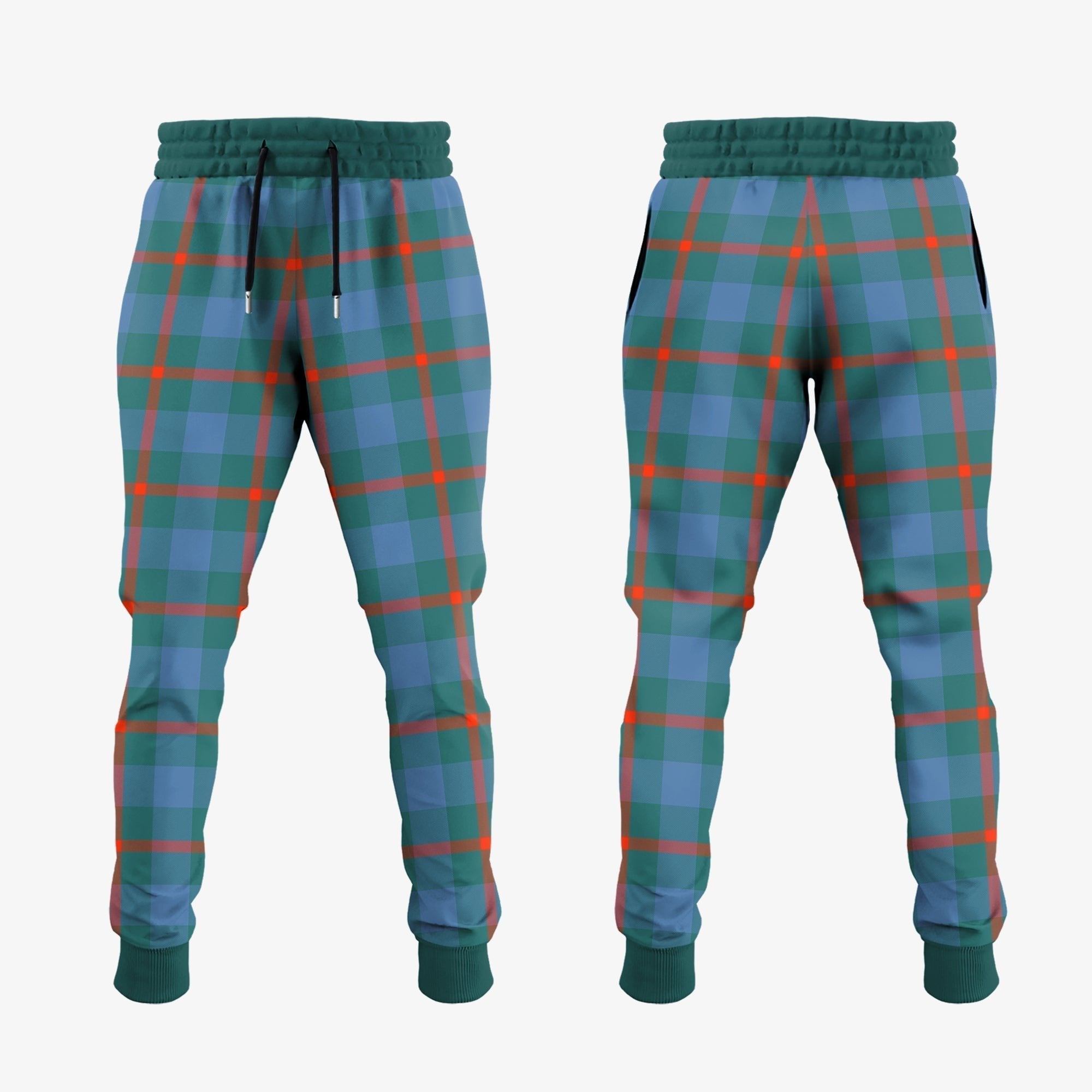 Clan Agnew Ancient Tartan Crest Jogger Sweatpants OH17 Clan Agnew Tartan Today   