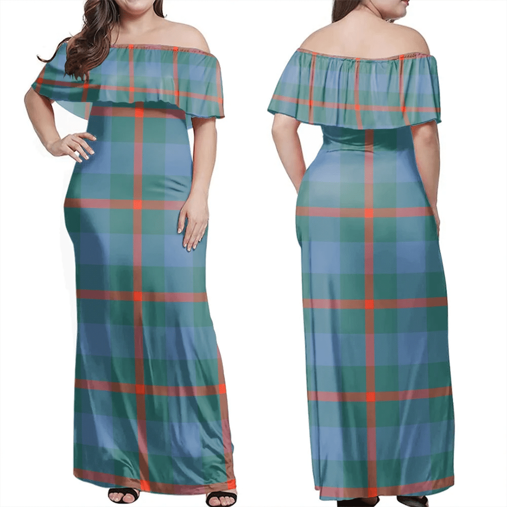 Clan Agnew Ancient Tartan Hawaii Dress IK16 Clan Agnew Tartan Hawaii Dress   