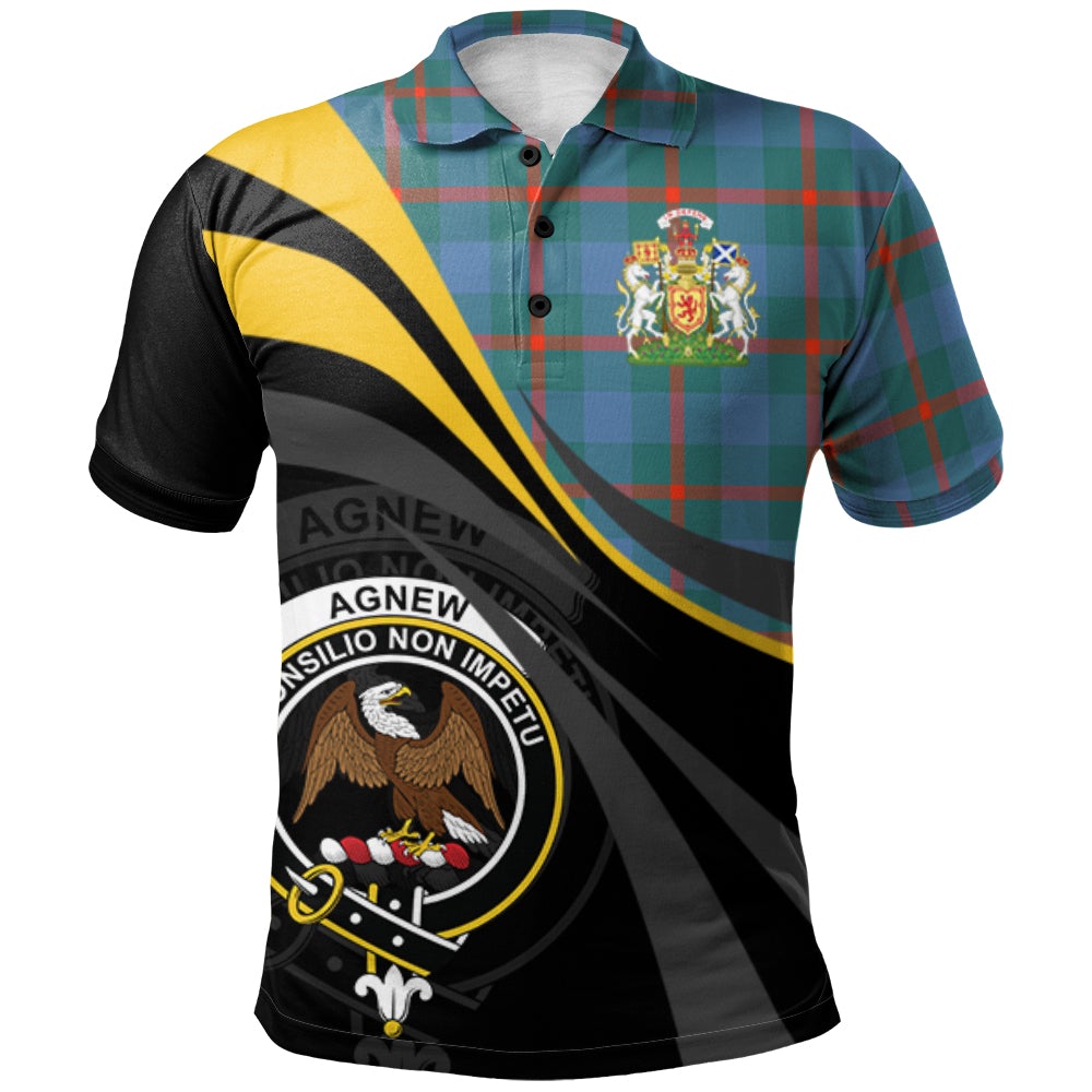 Clan Agnew Ancient Tartan Polo Shirt - Royal Coat Of Arms Style IL27 Agnew Ancient Tartan Tartan Polo   