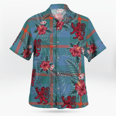 Clan Agnew Ancient Tartan Scottish Lion Hawaiian Shirt AY55 Agnew Ancient Tartan Tartan Hawaii Shirt   