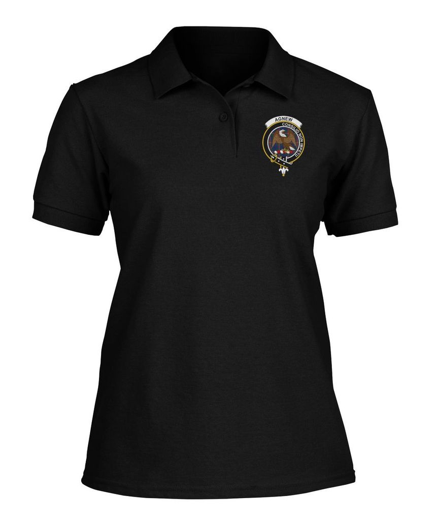 Clan Agnew Family Crest Polo T-Shirt XX49 Agnew Tartan Tartan Polo   