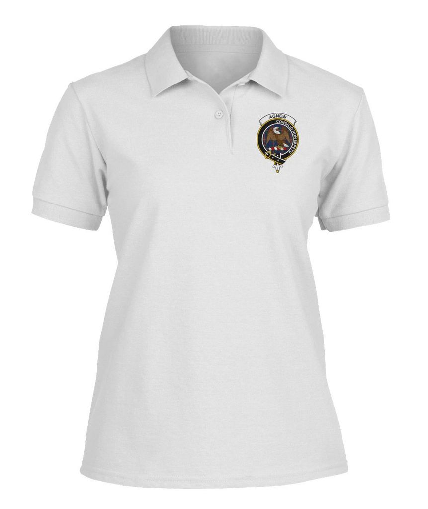 Clan Agnew Family Crest Polo T-Shirt XX49 Agnew Tartan Tartan Polo   