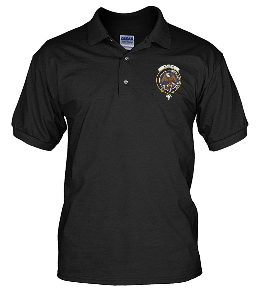 Clan Agnew Family Crest Polo T-Shirt XX49 Agnew Tartan Tartan Polo   