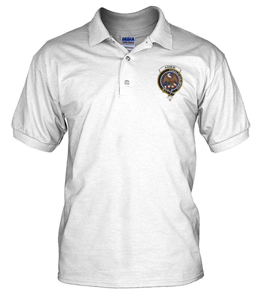 Clan Agnew Family Crest Polo T-Shirt XX49 Agnew Tartan Tartan Polo   