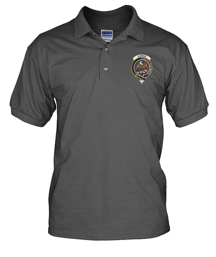 Clan Agnew Family Crest Polo T-Shirt XX49 Agnew Tartan Tartan Polo   