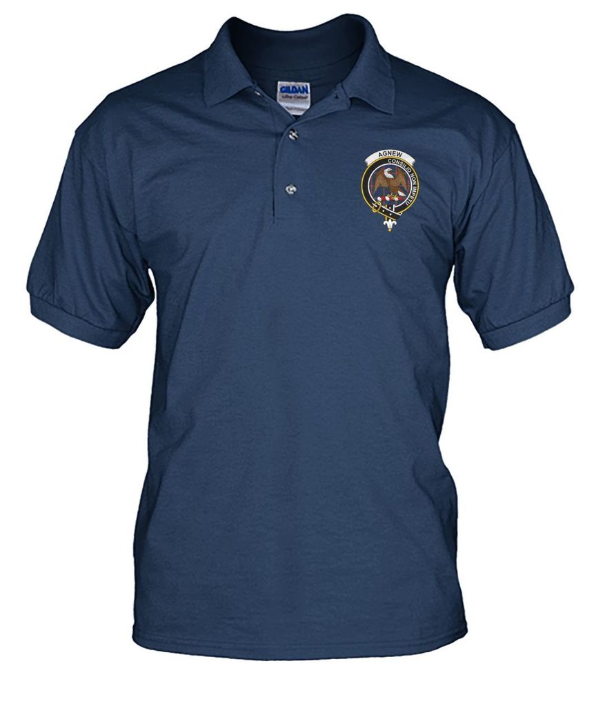 Clan Agnew Family Crest Polo T-Shirt XX49 Agnew Tartan Tartan Polo   