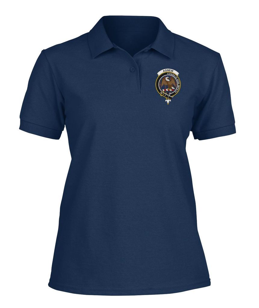 Clan Agnew Family Crest Polo T-Shirt XX49 Agnew Tartan Tartan Polo   