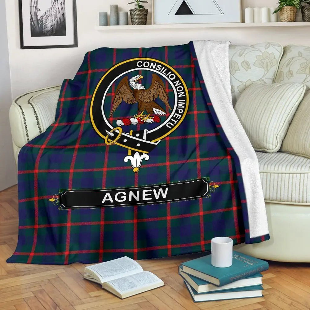 Clan Agnew Family Tartan Crest BlanketPV56 Clan Agnew Tartan Today   
