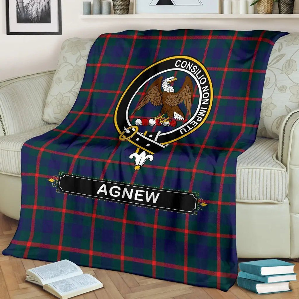 Clan Agnew Family Tartan Crest BlanketPV56 Clan Agnew Tartan Today   