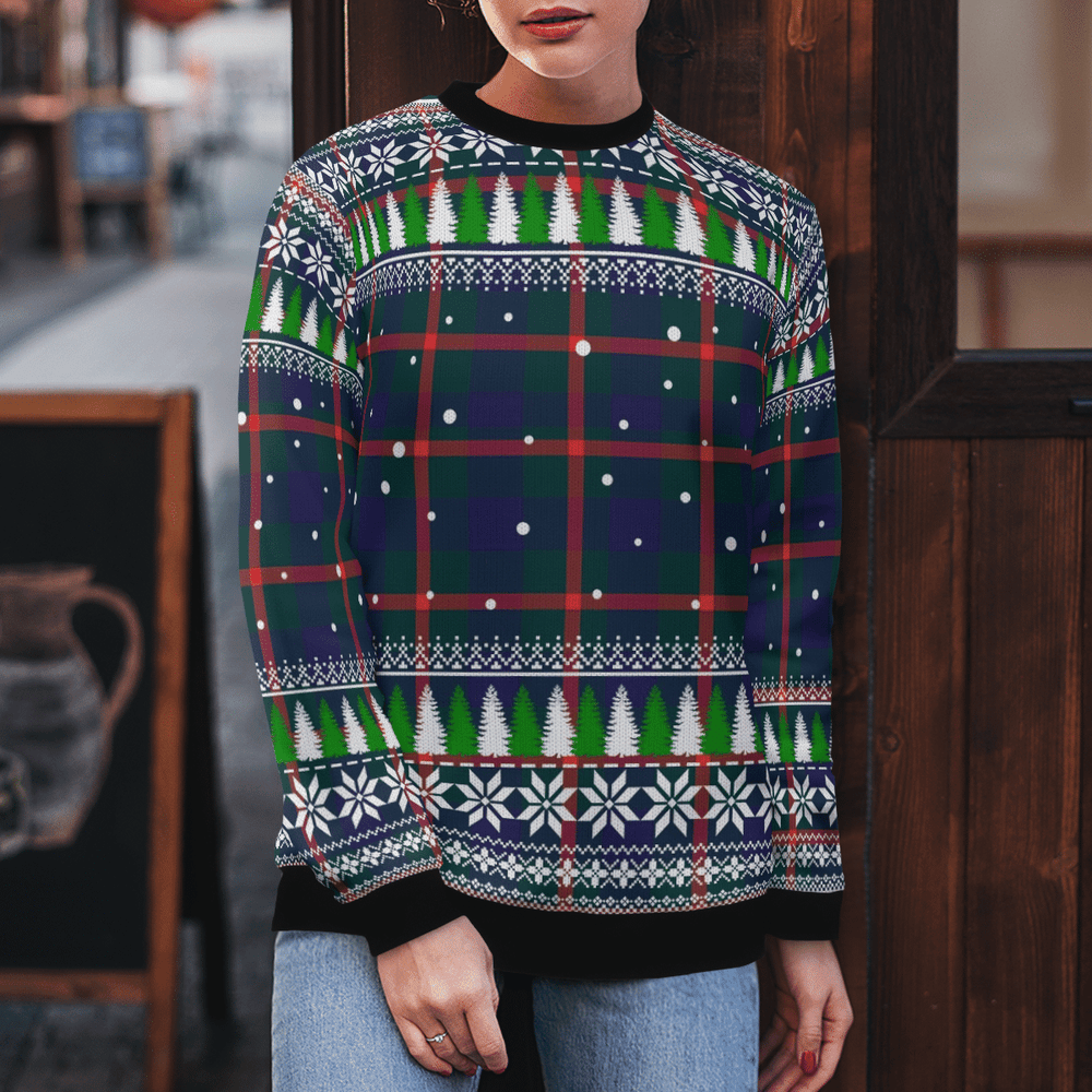 Clan Agnew Modern Tartan Christmas Ugly Sweater IA21 Agnew Modern Tartan Tartan Ugly Sweater   