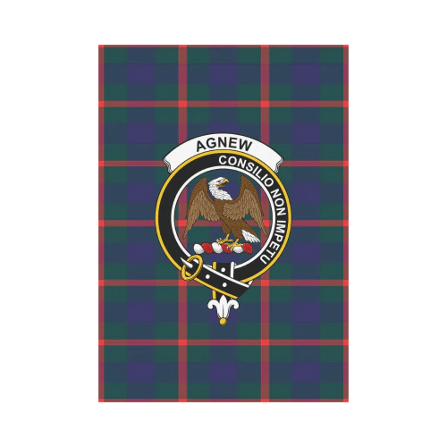 Clan Agnew Modern Tartan Crest Garden Flag KK83 Clan Agnew Tartan Today   
