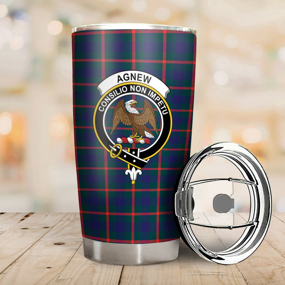 Clan Agnew Modern Tartan Crest Tumbler OB10 Clan Agnew Tartan Today   
