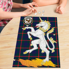 Clan Agnew Modern Tartan Crest Unicorn Scotland Jigsaw Puzzles Gift For Family UM23 Clan Agnew Tartan Today   