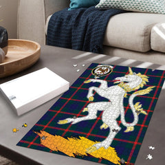 Clan Agnew Modern Tartan Crest Unicorn Scotland Jigsaw Puzzles Gift For Family UM23 Clan Agnew Tartan Today   