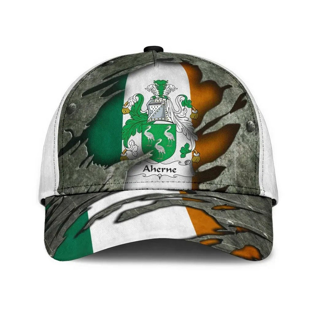 Clan Aherne Coat Of Arms - Irish Family Crest Classic Cap IW81 Aherne Coat Of Arms Irish Cap   