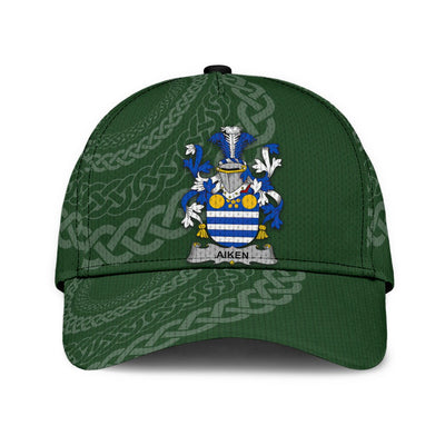 Clan Aiken Coat Of Arms - Irish Family Crest St Patrick's Day Classic Cap NS69
