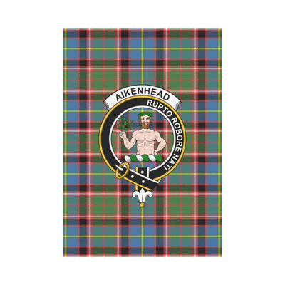 Clan Aikenhead Tartan Crest Garden Flag