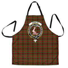 Clan Ainslie Tartan Crest Apron JM57 Clan Ainslie Tartan Today   