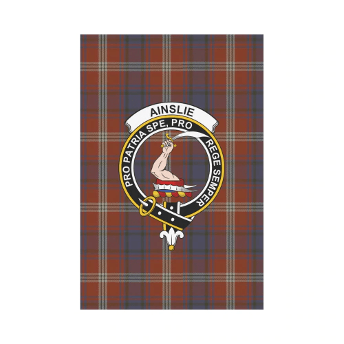 Clan Ainslie Tartan Crest Garden Flag DS52 Clan Ainslie Tartan Today   