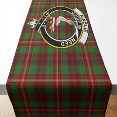 Clan Ainslie Tartan Crest Table Runner Cotton MC59 Ainslie Tartan Tartan Table Runner   