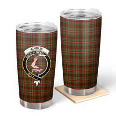 Clan Ainslie Tartan Crest Tumbler BI16 Clan Ainslie Tartan Today   