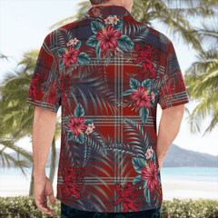 Clan Ainslie Tartan Scottish Lion Hawaiian Shirt IL11 Ainslie Tartan Tartan Hawaii Shirt   