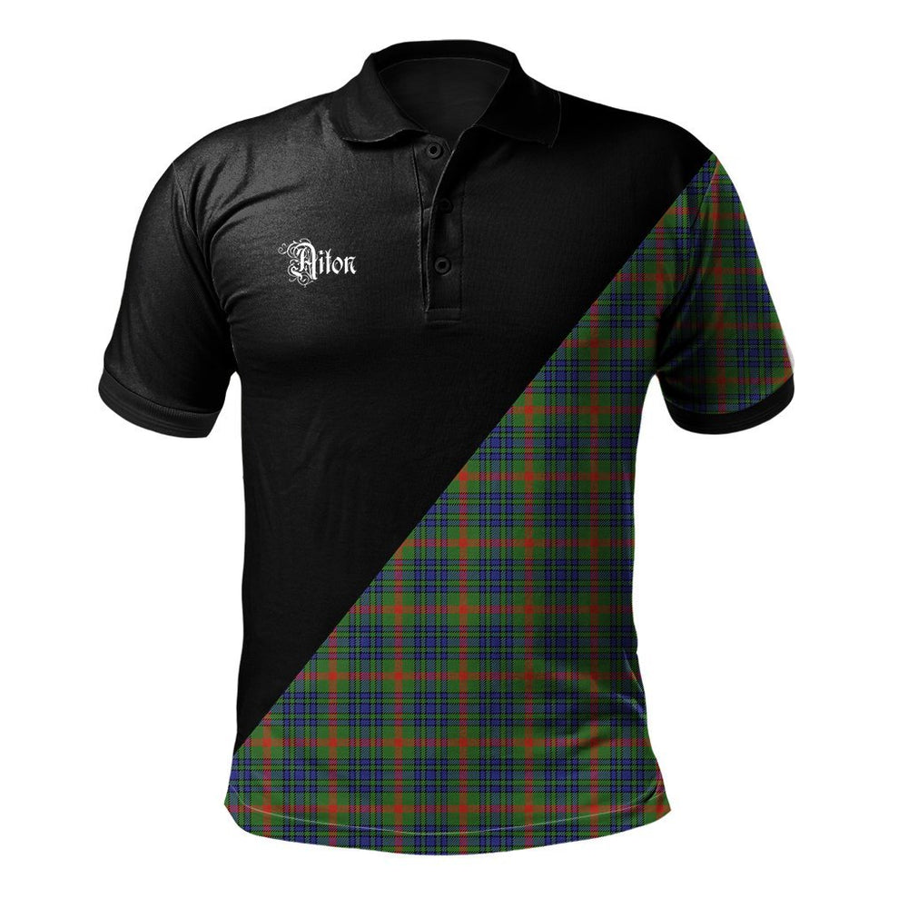 Clan Aiton Clan - Military Polo Shirt YW76 Aiton Tartan Tartan Polo   