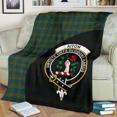 Clan Aiton Family Tartan Crest Blanket 3 Sizes TS25 Clan Aiton Tartan Today   