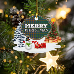 Clan Aiton "Merry Christmas" Tartan Acrylic Ornament GC59 Aiton Tartan Tartan Christmas   