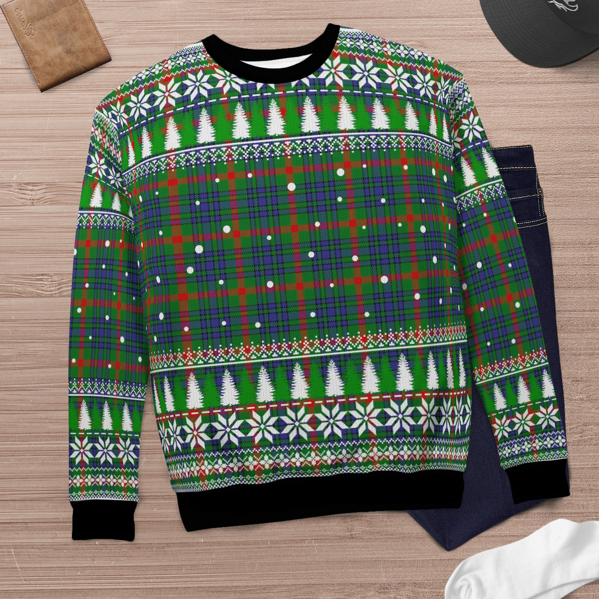 Clan Aiton Tartan Christmas Ugly Sweater EH64 Aiton Tartan Tartan Ugly Sweater   