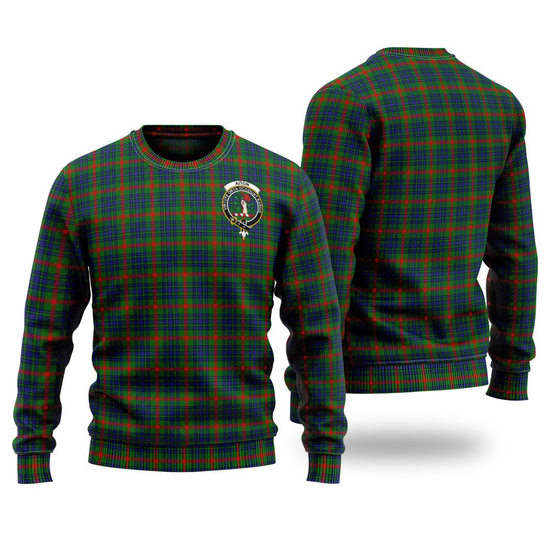 Clan Aiton Tartan Christmas Ugly Sweater VP48 Aiton Tartan Tartan Sweater   
