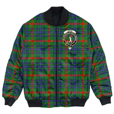 Clan Aiton Tartan Crest Bomber Jacket