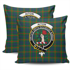 Clan Aiton Tartan Crest Pillow Cover JY25 Clan Aiton Tartan Today   